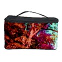 Abstract Fall Trees Saturated With Orange Pink And Turquoise Cosmetic Storage Case View1