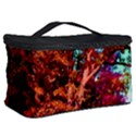 Abstract Fall Trees Saturated With Orange Pink And Turquoise Cosmetic Storage Case View2