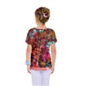 Abstract Fall Trees Saturated With Orange Pink And Turquoise Kids  One Piece Tee View2