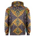 Kaleidoscopic Pattern Colorful Kaleidoscopic Pattern With Fabric Texture Men s Pullover Hoodie View1