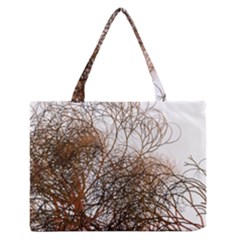 Digitally Painted Colourful Winter Branches Illustration Medium Zipper Tote Bag by Nexatart