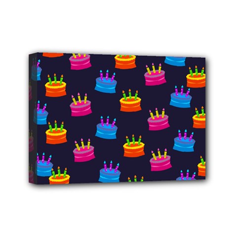 A Tilable Birthday Cake Party Background Mini Canvas 7  X 5 