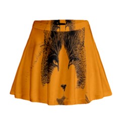 Cat Graphic Art Mini Flare Skirt by Nexatart