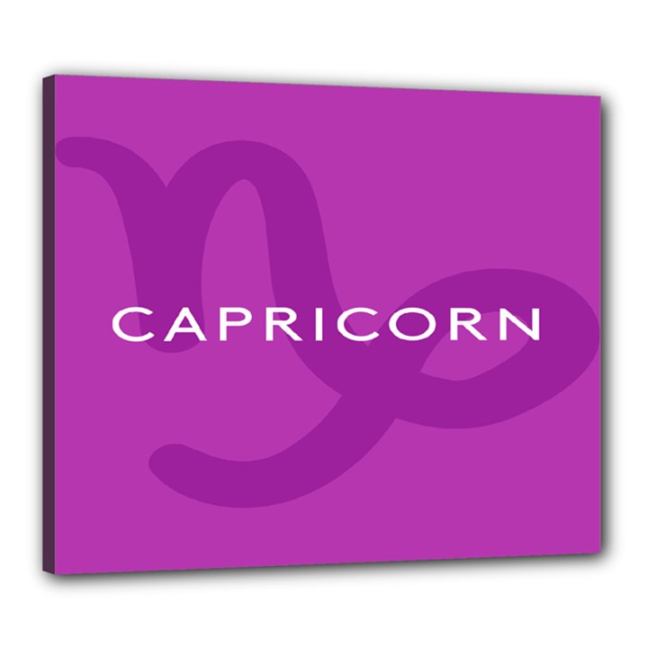 Zodiac Capricorn Purple Canvas 24  x 20 