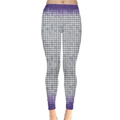 Purple Square Frame With Mosaic Pattern Leggings 