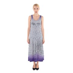 Purple Square Frame With Mosaic Pattern Sleeveless Maxi Dress by Nexatart