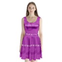 Zodiac Capricorn Purple Split Back Mini Dress  View1