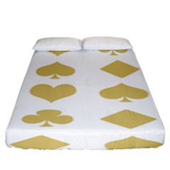 Card Symbols Fitted Sheet (king Size) by Mariart