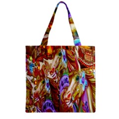 3 Carousel Ride Horses Grocery Tote Bag by Nexatart