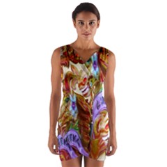 3 Carousel Ride Horses Wrap Front Bodycon Dress by Nexatart