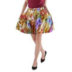 3 Carousel Ride Horses A-line Pocket Skirt