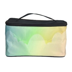 Cloud Blue Sky Rainbow Pink Yellow Green Red White Wave Cosmetic Storage Case by Mariart
