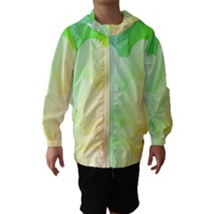 Cloud Blue Sky Rainbow Pink Yellow Green Red White Wave Hooded Wind Breaker (kids) by Mariart