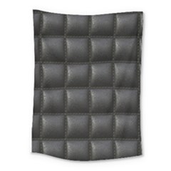 Black Cell Leather Retro Car Seat Textures Medium Tapestry by Nexatart