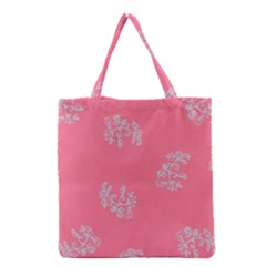 Branch Berries Seamless Red Grey Pink Grocery Tote Bag by Mariart