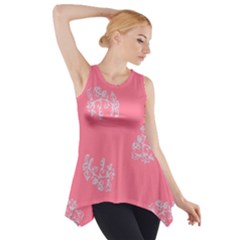 Branch Berries Seamless Red Grey Pink Side Drop Tank Tunic by Mariart