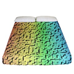 A Creative Colorful Background Fitted Sheet (california King Size)