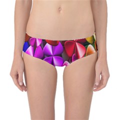 Colorful Flower Floral Rainbow Classic Bikini Bottoms by Mariart