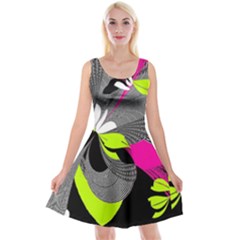 Abstract Illustration Nameless Fantasy Reversible Velvet Sleeveless Dress by Nexatart