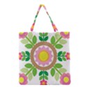 Flower Floral Sunflower Sakura Star Leaf Grocery Tote Bag View1