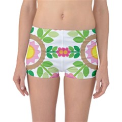 Flower Floral Sunflower Sakura Star Leaf Reversible Bikini Bottoms by Mariart