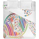 Colorful Fish Animals Rainbow Duvet Cover Double Side (California King Size) View1