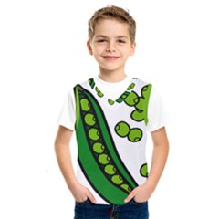 Peas Green Peanute Circle Kids  Sportswear by Mariart