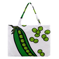 Peas Green Peanute Circle Medium Tote Bag by Mariart