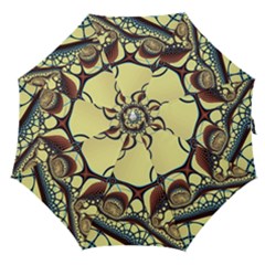 Labels Net Circle Brown Straight Umbrellas by Mariart