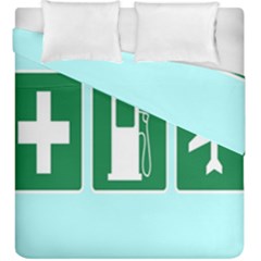 Traffic Signs Hospitals, Airplanes, Petrol Stations Duvet Cover Double Side (king Size) by Mariart