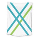 Symbol X Blue Green Sign Medium Tapestry View1