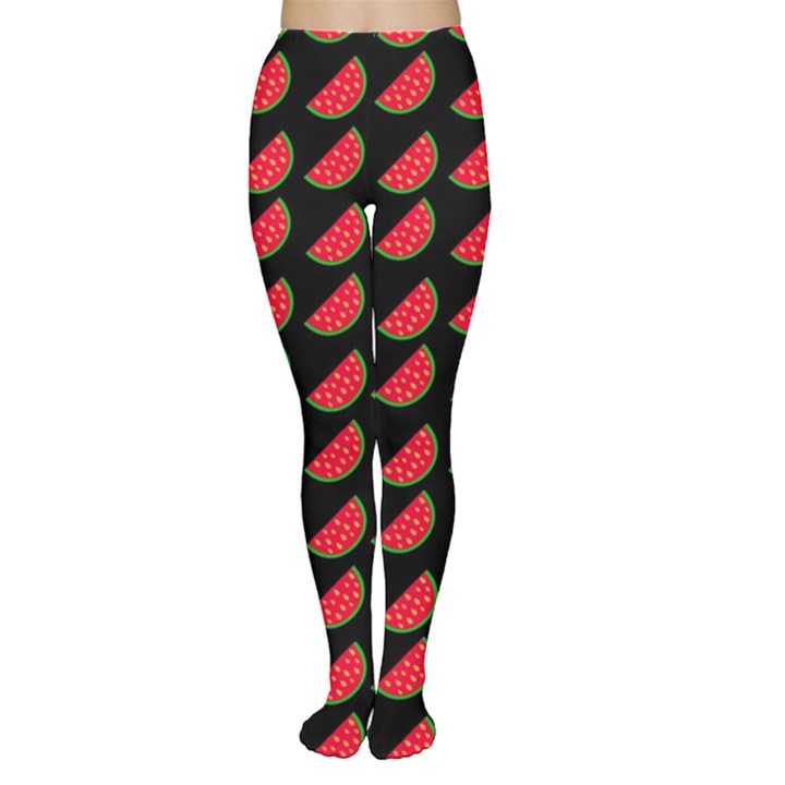 Watermelon Slice Red Black Fruite Women s Tights