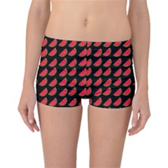 Watermelon Slice Red Black Fruite Boyleg Bikini Bottoms by Mariart