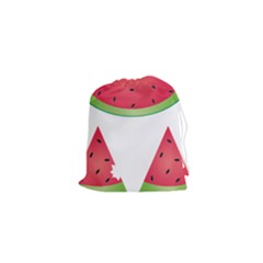 Watermelon Slice Red Green Fruite Drawstring Pouches (xs) 