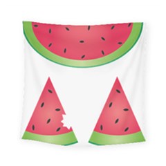 Watermelon Slice Red Green Fruite Square Tapestry (small)