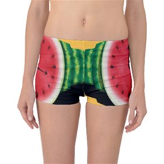 Watermelon Slice Red Orange Green Black Fruite Time Boyleg Bikini Bottoms