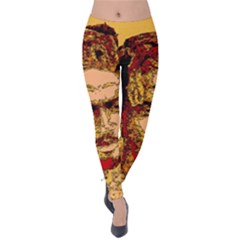 Bunnylinear Velvet Leggings by PosterPortraitsArt