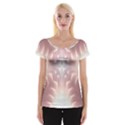 Neonite Abstract Pattern Neon Glow Background Women s Cap Sleeve Top View1