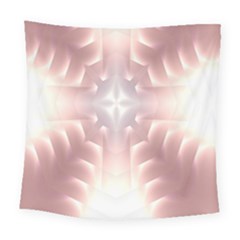 Neonite Abstract Pattern Neon Glow Background Square Tapestry (large) by Nexatart