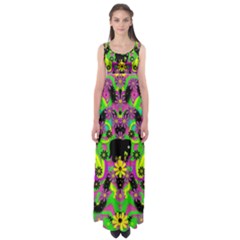 Jungle Life And Apples Empire Waist Maxi Dress by pepitasart