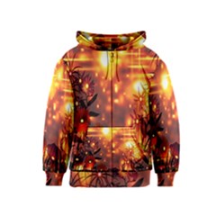 Summer Evening Kids  Zipper Hoodie by Nexatart