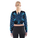 Blue Snowflake Cropped Sweatshirt View2