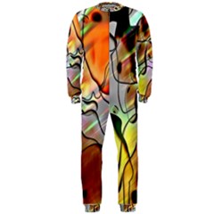 Abstract Pattern Texture Onepiece Jumpsuit (men)  by Nexatart