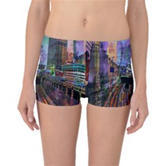 Downtown Chicago City Boyleg Bikini Bottoms by Nexatart