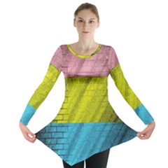 Brickwall Long Sleeve Tunic  by Nexatart