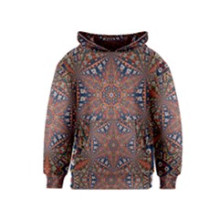 Armenian Carpet In Kaleidoscope Kids  Pullover Hoodie