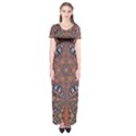 Armenian Carpet In Kaleidoscope Short Sleeve Maxi Dress View1