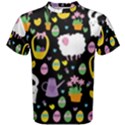 Cute Easter pattern Men s Cotton Tee View1