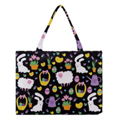 Cute Easter Pattern Medium Tote Bag by Valentinaart