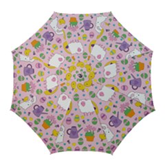 Cute Easter Pattern Golf Umbrellas by Valentinaart